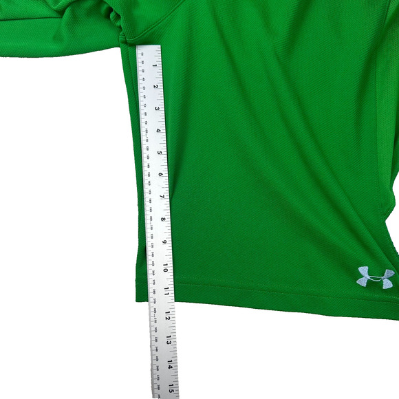 Under‎ Armour Athletic Basketball Long Shorts Size Large Green Gray Color Block - Picture 3 of 10